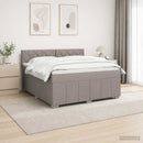 vidaXL LED Boxspring Ágy Mattal Tópszínű 180 x 200 cm Szövet