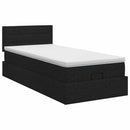 vidaXL Óriáságy matraccal fejtámlával Fekete 100 x 200 cm Szövet