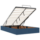 vidaXL Óriáságy matraccal fejtámlával Kék 120 x 200 cm Szövet