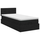 vidaXL Óriáságy matraccal fejtámlával Fekete 80 x 200 cm Szövet