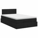 vidaXL Óriáságy matraccal fejtámlával Fekete 120 x 190 cm Szövet