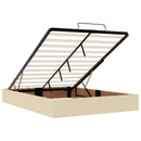 vidaXL Óriáságy matraccal fejtámlával Krémszínű 140 x 190 cm Szövet