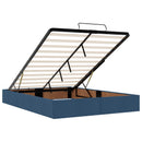 vidaXL Óriáságy matraccal fejtámlával Kék 140 x 190 cm Szövet