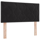 vidaXL Óriáságy matraccal fejtámlával Fekete 120 x 190 cm Szövet