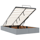 vidaXL Óriáságy matraccal Világosszürke 120 x 200 cm Szövet