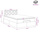 vidaXL Óriáságy matraccal fejtámlával Fekete 120 x 200 cm Szövet