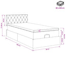 vidaXL Óriáságy matraccal fejtámlával Rózsaszín 80 x 200 cm Bársony