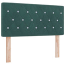 vidaXL Óriáságy matraccal fejtámlával Sötétzöld 120 x 190 cm Bársony