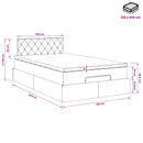 vidaXL Óriáságy matraccal fejtámlával Sötét kék 120 x 200 cm Bársony