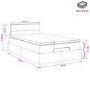 vidaXL Óriáságy matraccal fejtámlával Rózsaszín 120 x 200 cm Bársony