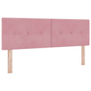 vidaXL Óriáságy matraccal fejtámlával Rózsaszín 160 x 200 cm Bársony