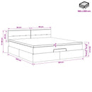 vidaXL Óriáságy matraccal fejtámlával Rózsaszín 180 x 200 cm Bársony
