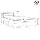vidaXL Óriáságy matraccal fejtámlával Sötét kék 200 x 200 cm Bársony