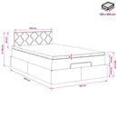 vidaXL Óriáságy matraccal fejtámlával Fekete 120 x 190 cm Bársony