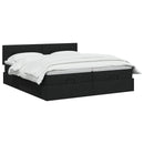 vidaXL Óriáságy matraccal 2 db Fekete 200 x 200 cm Szövet