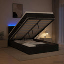 vidaXL Óriási Ágy Matrac és LED világítással Fekete 120 x 200 cm