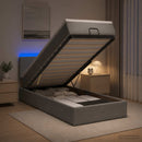 vidaXL Óriási Ágy Matrac és LED világítással Világosszürke 80 x 200 cm
