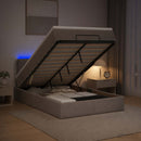 vidaXL Óriási Ágy Matrac és LED világítással Tópszínű 120 x 190 cm