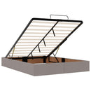 vidaXL Óriási Ágy Matrac és LED világítással Tópszínű 140 x 200 cm