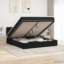 vidaXL Óriáságy matraccal fejtámlával Fekete 140 x 190 cm Bársony