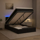 vidaXL Óriási Ágy Matrac és LED világítással Fekete 120 x 190 cm