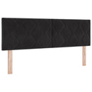 vidaXL Óriási Ágy Matrac és LED világítással Fekete 160 x 200 cm