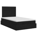 vidaXL Óriáságy matraccal fejtámlával Fekete 120 x 190 cm Szövet