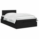 vidaXL Óriáságy matraccal fejtámlával Fekete 120 x 200 cm Szövet