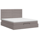 vidaXL Óriáságy matraccal fejtámlával Tópszínű 140 x 200 cm Szövet