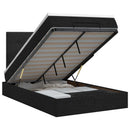 vidaXL Óriáságy matraccal fejtámlával Fekete 120 x 190 cm Szövet