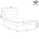 vidaXL Óriáságy matraccal fejtámlával Kék 120 x 190 cm Szövet