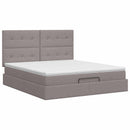 vidaXL Óriáságy matraccal fejtámlával Tópszínű 180 x 200 cm Szövet