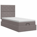 vidaXL Óriáságy matraccal fejtámlával Tópszínű 80 x 200 cm Szövet