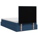 vidaXL Óriáságy matraccal fejtámlával Kék 120 x 190 cm Szövet