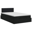 vidaXL Óriáságy matraccal fejtámlával Fekete 120 x 200 cm Szövet