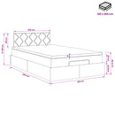 vidaXL Óriáságy matraccal fejtámlával Kék 120 x 200 cm Szövet