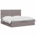vidaXL Óriáságy matraccal fejtámlával Tópszínű 200 x 200 cm Szövet