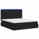 vidaXL Óriási Ágy Matrac és LED világítással Fekete 140 x 190 cm