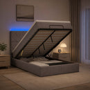 vidaXL Óriási Ágy Matrac és LED világítással Tópszínű 120 x 200 cm
