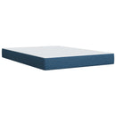 vidaXL Óriási Ágy Matrac és LED világítással Kék 140 x 200 cm Szövet