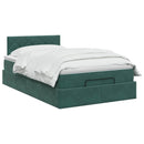 vidaXL Óriási Ágy Matrac és LED világítással Sötétzöld 120 x 190 cm