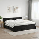 vidaXL Tárolós Ágy fejtámlával Fekete 200 x 200 cm Bársony
