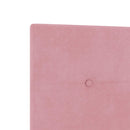 vidaXL Ágy tárolóval és matraccal Rózsaszín 90 x 190 cm Bársony