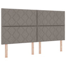 vidaXL Tárolós Ágy fejtámlával tárolóval Tópszínű 180 x 200 cm Szövet