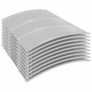 vidaXL KarácsonyiFaSzoknya Kúp alakú Ezüst Ø 73 x 25,5 cm Műanyag