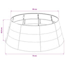 vidaXL KarácsonyiFaSzoknya Kúp alakú Ezüst Ø 73 x 25,5 cm Műanyag