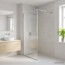 vidaXL Zuhanykabin merevítő rúd 70-120 cm 6/8 mm üveghez Krómszínű