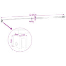 vidaXL Zuhanykabin merevítő rúd 70-120 cm 6/8 mm üveghez Krómszínű