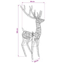 vidaXL 3D karácsonyi rénszarvas LOVIISA 560 LED Meleg fehér