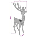 vidaXL 3D karácsonyi rénszarvas LOVIISA 250 LED Meleg fehér